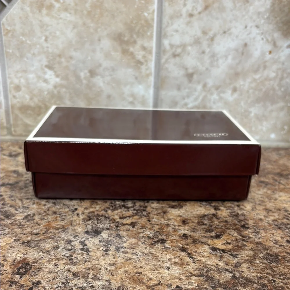 Coach Brown Gift Box for Jewelry Wallet